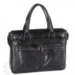 Портфель мужской кожаный 44906H black Heanbag