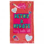 Соль для ванн двухцветная шипучая Candy bath bar "Detox & Update"/"Sweet Sweet Sleep", 100г