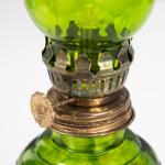 Керосиновая лампа декоративная зелёный 6.5*6.5*20 см