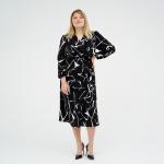 Платье женское MIST, plus-size,   р.50, черный