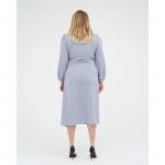 Платье женское MIST, plus-size,  р.54, серо-голубой