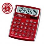Калькулятор настольный Citizen CDC-80RDWB, 8-разрядный, 108 х 135 х 24 мм, 2-е питание, красный