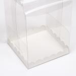 PVC Коробка для бенто-торта 14 х 14 х 18 см