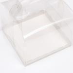 PVC Коробка для бенто-торта 16 х 16 х 12 см