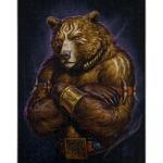 Пазлы деревянные "Медведь", 504 детали, размер 30*42  см.