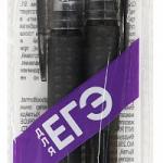 Набор гелевых ручек Schoolformat для ЕГЭ 0,50 мм, 2  штуки черный