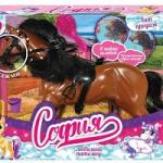 Аксессуары для кукол 29  см лошадь для Софии, машет головой, звук, акс, коробка. КАРАПУЗ