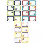 Набор бумажных наклеек для маркировки школьных принадлежностей Мульти-Пульти "Ко смические монстрики", 140*210, 24 наклейки, европодвес