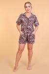 Женская пижама с шортами 27319 Леопард