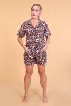 Женская пижама с шортами 27319 Леопард