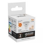 Лампа светодиодная Gauss Elementary 7W GU5.3 MR16 3000K 530lm 13517