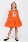 Платье для девочки Ёлочка Оранжевый