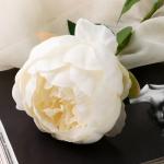 Цветы искусственные "Роза Эстетика" 7х65 см, белый