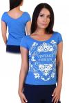 Женская футболка Крит Синий