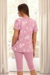 Женская пижама с бриджами Тулуза Розовый