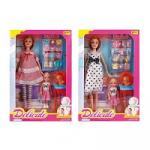 Игровой набор Маленькая мама, в комплекте: кукла 29  см., кукла 12 см., пупс., предметы: 13  шт., в ассортименте
