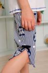 Пижама с бриджами для девочки 5124 Синий