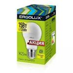 Лампа светодиодная Ergolux LED-A60-15W-E27-3K ЛОН