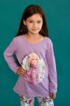Пижама с брюками для девочки 22762 Barbie Лиловый