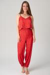 Женская пижама с брюками Hot Story Sex Flame (топ + брюки) Красный