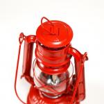 Керосиновая лампа декоративная красный 9,7х12,5х11,5 см