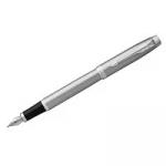 Ручка перьевая Parker "IM Essential Stainless Steel CT" синяя, 0,8мм, подарочная упаковка
