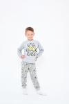 Пижама с брюками для мальчика 92139 Серый меланж