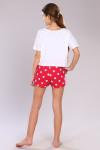 Пижама с шортами для девочки 15239 Малина
