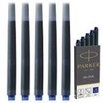 Картриджи чернильные PARKER "Cartridge Quink", КОМПЛЕКТ 5  шт., синие, 1950384