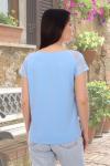 Женская футболка Коктейль Голубой