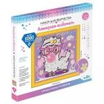 Алмазная мозаика Origami "Разноразмерная мозаика на подрамнике. Bubble gum", 30*30 см, европодвес