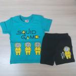 Костюм детский с шортами морская волна"squid game" вид 2