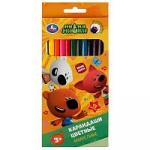 Цветные карандаши Ми-ми-мишки 12цв, акварельные Умка