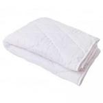 Одеяло 140х205 стеганое, кант, 200-250гр/м2 (холлофайбер/микрофибра) белый