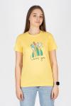 Женская футболка 53237 Светло-желтый