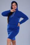 Женская толстовка-платье 52219 Синий