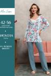 Комплект жен: фуфайка(футболка) д/рук, брюки Mia Cara SS23WJ333 Blueberry Night