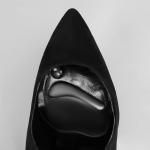 Полустельки для обуви, на клеевой основе, силиконовые, 9,5 * 6,5 см, пара, цвет прозрачный