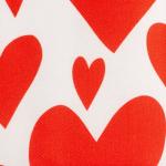 Дорожка на стол "Этель" Red hearts 40х149см, 100% хлопок, саржа 190 г/м2