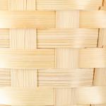 Корзина плетеная бамбук, D19хH9/32 см, натуральный