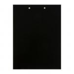 Папка-планшет с зажимом А4, 2 мм, Calligrata прочная, картон/бумвинил, черная (клипборд с крышкой)