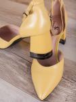 Туфли с ремешком вокруг щиколотки/ Туфли женские средний каблук оптом (LC-L7222)