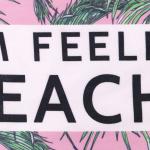 Полотенце пляжное Этель "Feel Beachy", 70х140 см, 250 гр/м2, 100% п/э