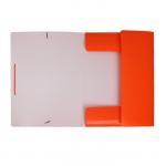 Папка на резинке А4, 500 мкм, Calligrata "Neon", корешок 30 мм, неоновая, красный апельсин