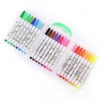 Фломастеры 24 цвета "Мышка", в пластиковом пенале с ручкой, вентилируемый колпачок