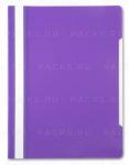 Папка скоросшиватель с прозр верхн лист фиолетовый Россия