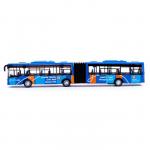 Автобус металлический «Городской транспорт», инерционный, масштаб 1:64, цвет синий