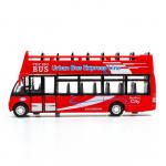 Автобус металлический «Экскурсионный», инерционный, световые и звуковые эффекты, цвет красный