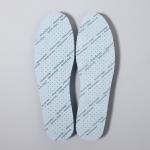 Стельки для обуви, универсальные, дышащие, с антибактериальным покрытием, 36-46 р-р, пара, цвет голубой
