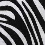 Полотенце махровое Этель "Zebra" чёрный, 50х90 см, 100% хлопок, 420 гр/м2